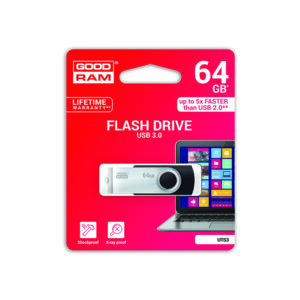 Mälupulk GOODRAM USB 3.0  UTS3 64GB, must
