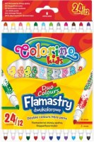 Viltpliiatsid Colorino Double 12tk, 24 värvi