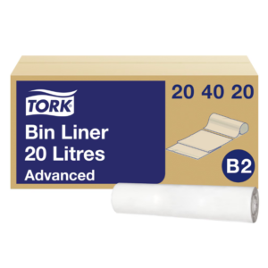 Prügikotid TORK B2, 20L, 100tk, valge
