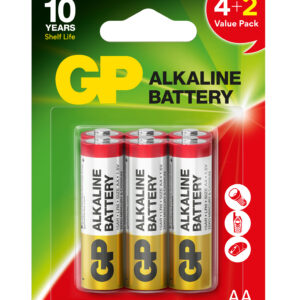 Patareid GP ALKALINE RED LR6/AA B4+2