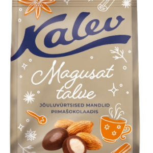 Jõuluvürtsine mandel KALEV piimašokolaadis 110g