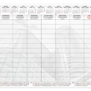 Lauakalender 2027, A3+, 53 lehte, nädala vaade (Baltic)